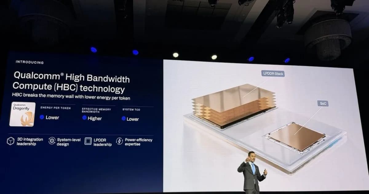Arsitektur Qualcomm High Bandwidth Compute dengan tumpukan memori 3D