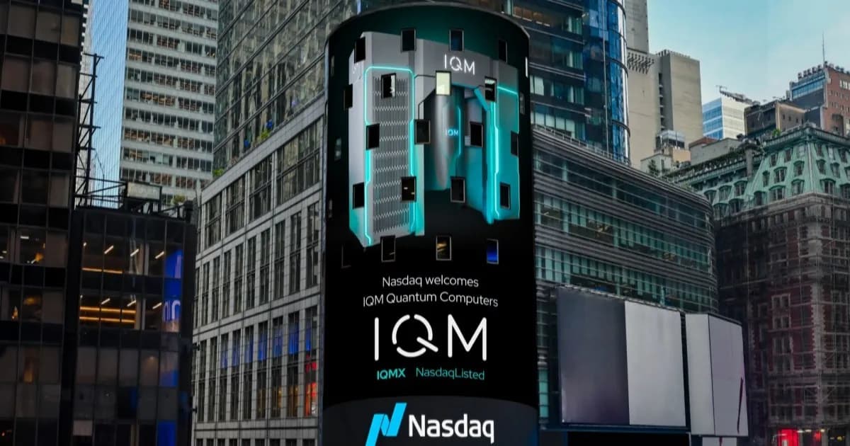 Ilustrasi perusahaan quantum computing IQM yang melantai di bursa Nasdaq