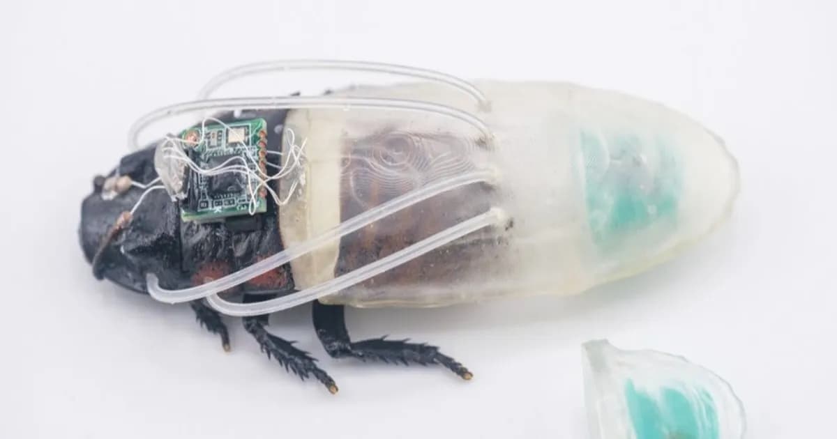 Kecoa cyborg buatan NTU Singapore dengan pakaian selam cetak 3D untuk misi penyelamatan bawah air