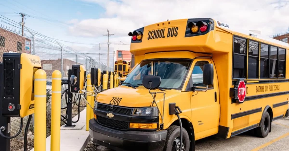 Armada bus sekolah listrik dengan teknologi V2G di California