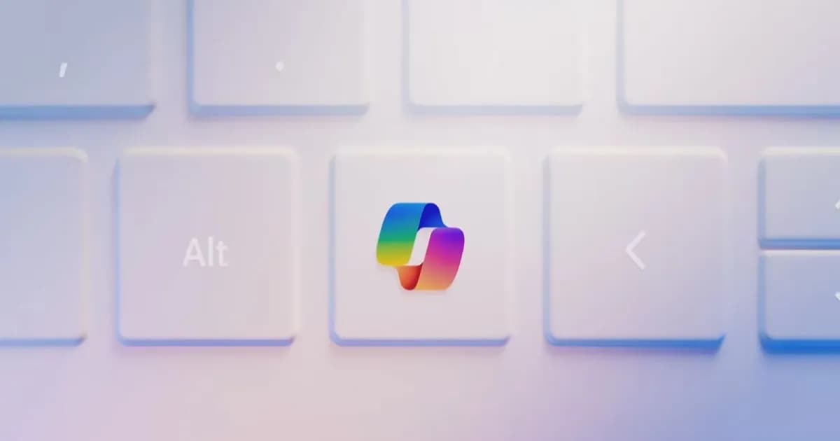 Ilustrasi Microsoft Frontier Company dengan logo Microsoft dan visual AI