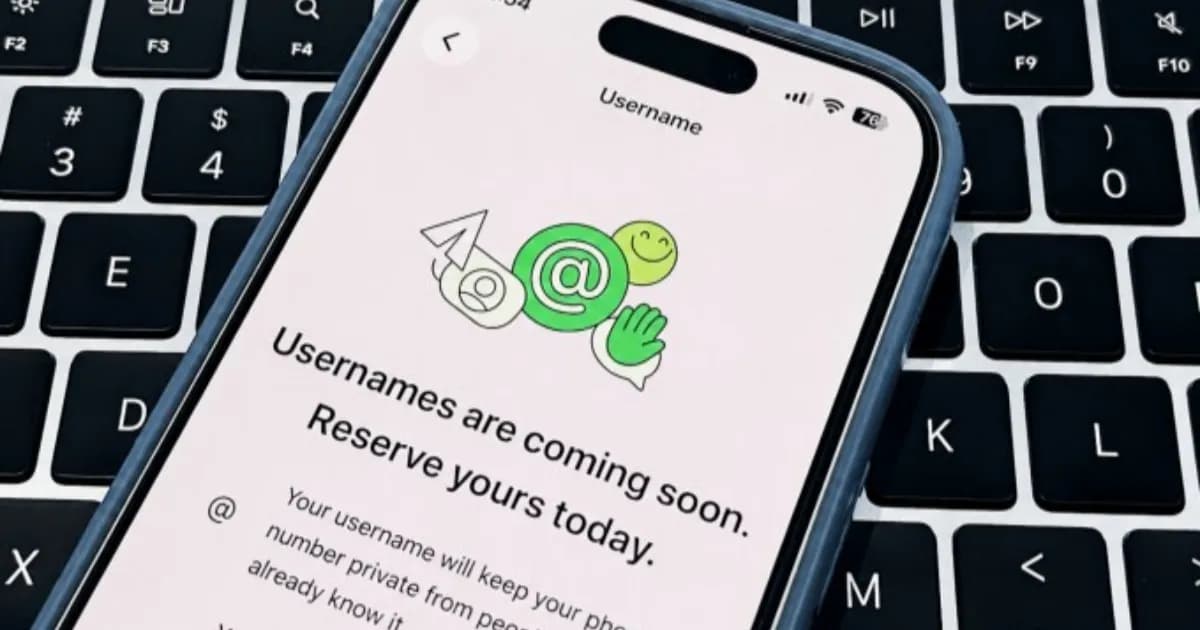 WhatsApp username reservation rollout