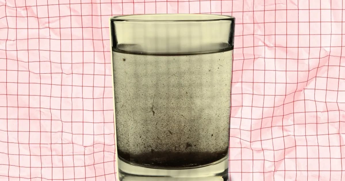 Ilustrasi air minum kotor terkontaminasi bakteri dari limbah pusat data Meta