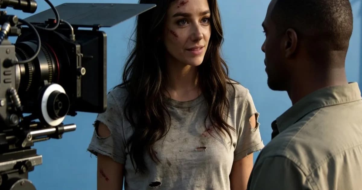 AI actor Tilly Norwood tampil dalam sebuah adegan film berjudul Misaligned