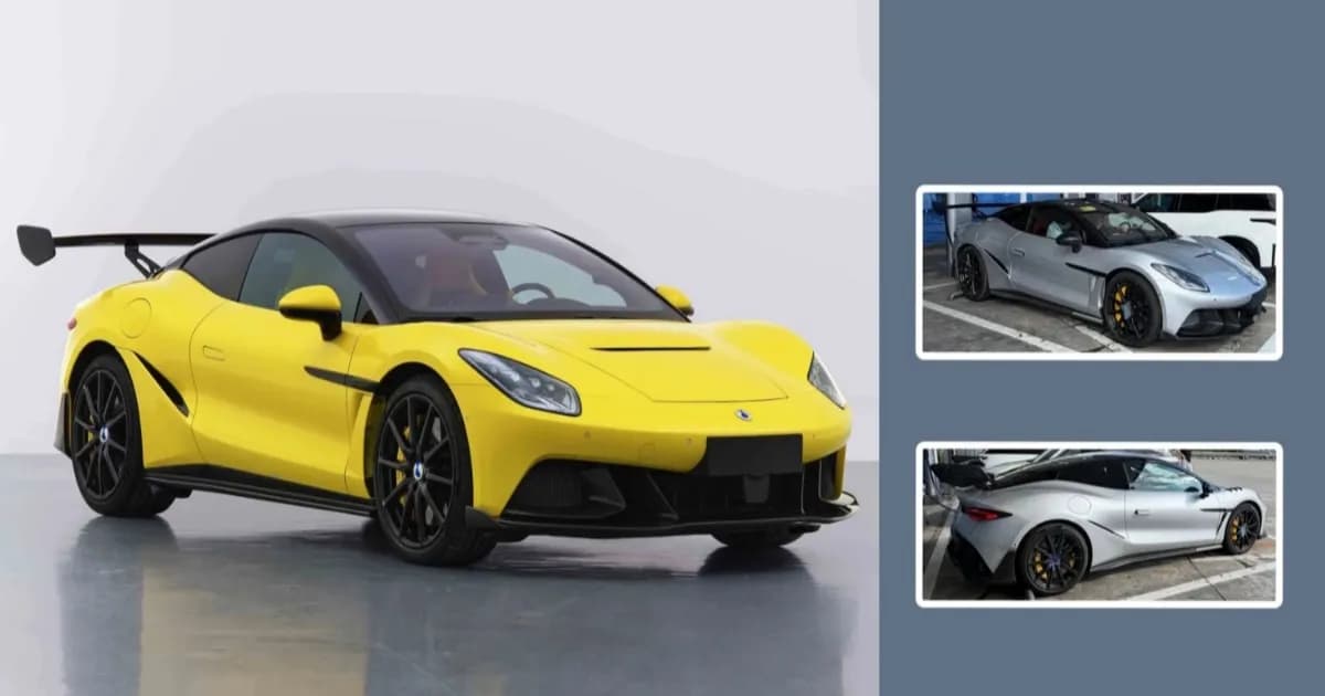 Denza Z Track Edition terlihat sedang diuji di jalanan China dengan kamuflase minimal.