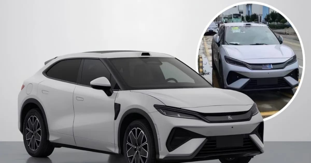 BYD Song L GT fastback crossover listrik tanpa kamuflase di China