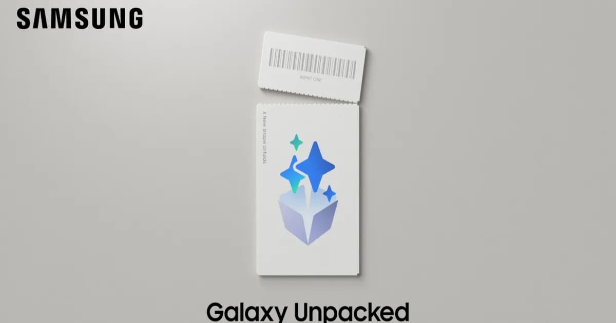 Logo Samsung Galaxy Unpacked dengan informasi tanggal 22 Juli 2026