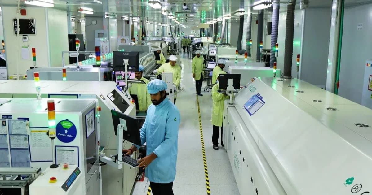 Ilustrasi logo Vivo dan Dixon Technologies dalam joint venture manufaktur smartphone di India