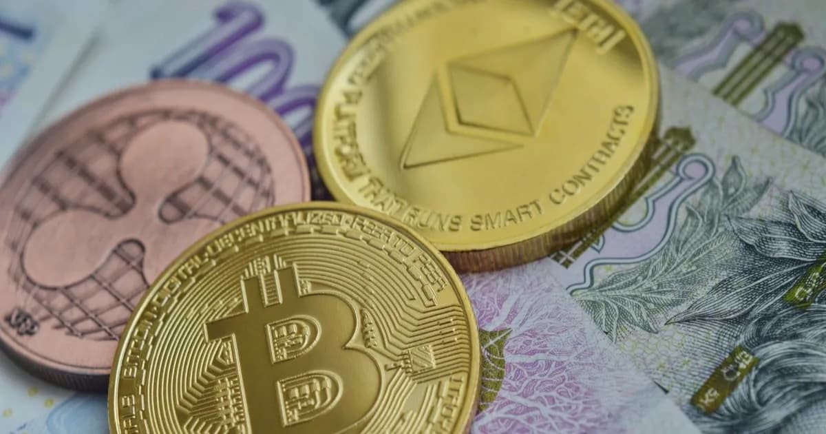Ilustrasi mata uang kripto Bitcoin dan Ethereum sebagai representasi aset digital yang menjadi target pencurian