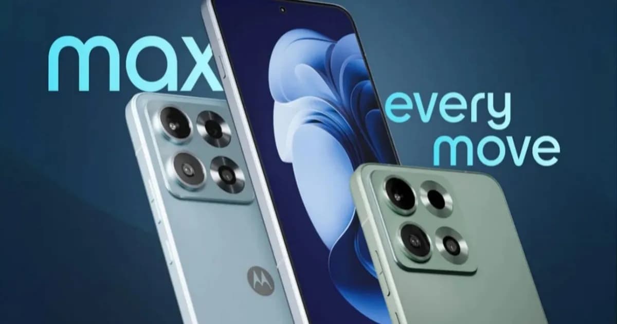 Motorola Edge 70 Max tampilan depan dengan dua pilihan warna