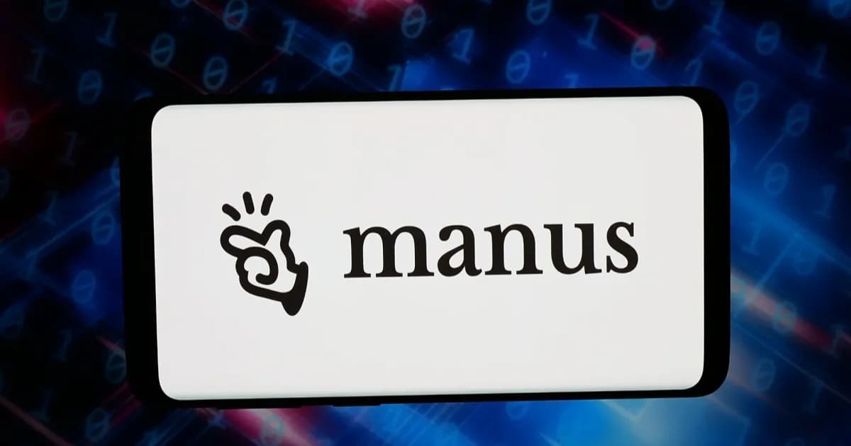 Logo Manus di layar ponsel