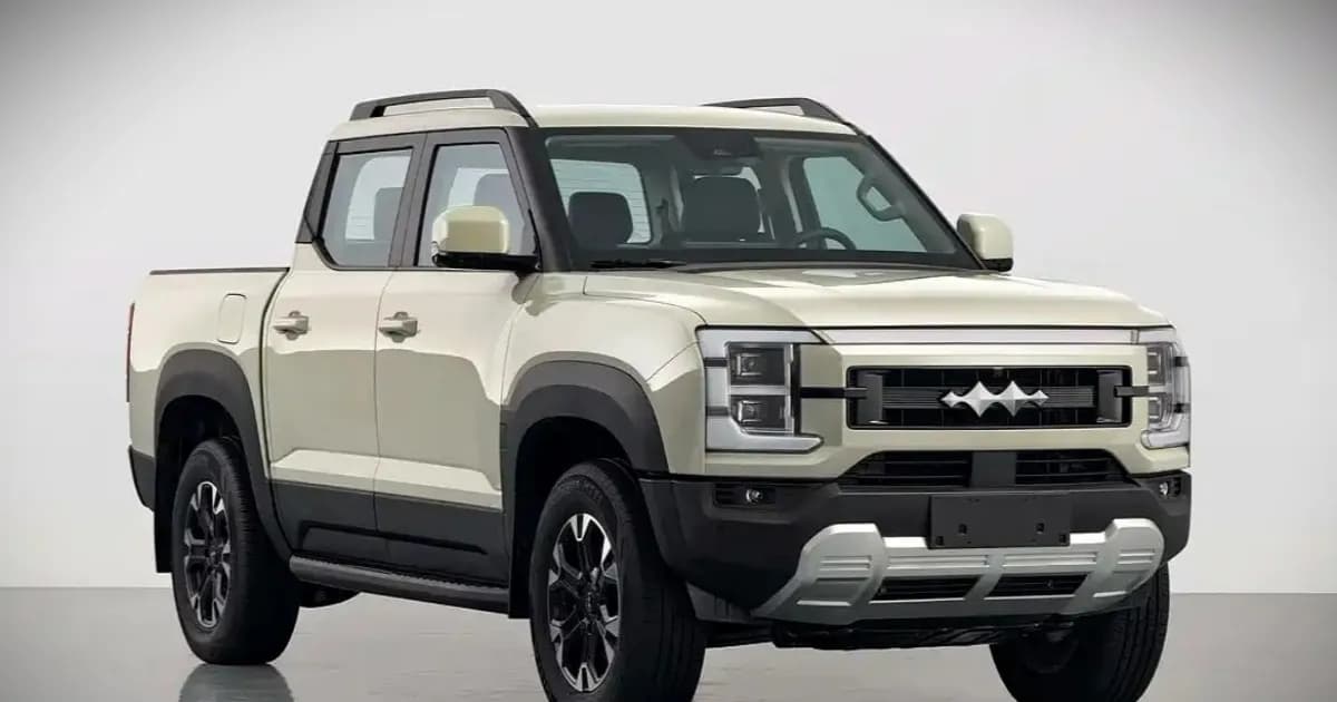 BYD Shark 6 Fang Cheng Bao tampak depan dengan desain kokoh