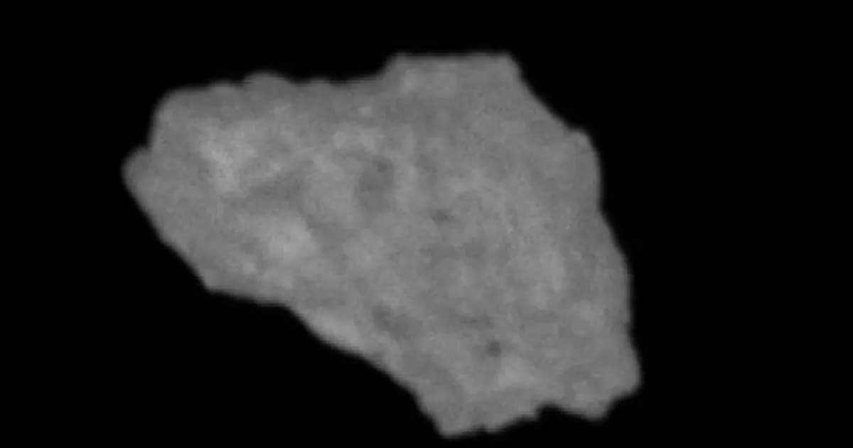 Ilustrasi wahana antariksa Tianwen-2 milik China sedang mendekati asteroid Kamo’oalewa