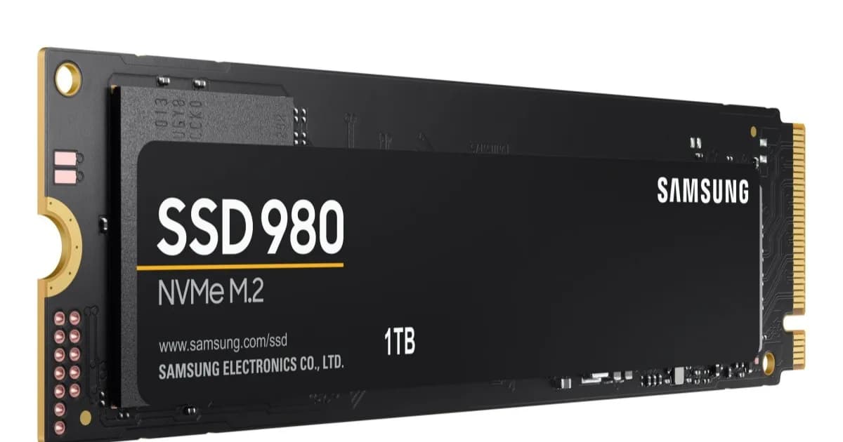 Ilustrasi SSD Samsung untuk pusat data AI dengan standar NVMe baru