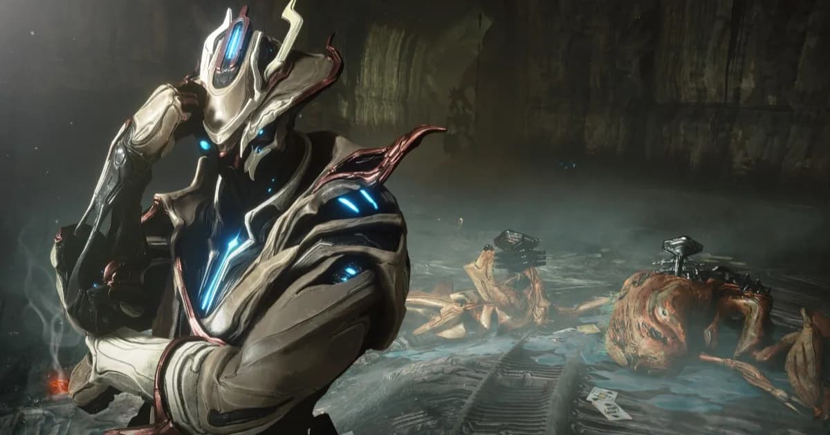Warframe Tau update menampilkan kota Fornax yang suram dengan gaya noir