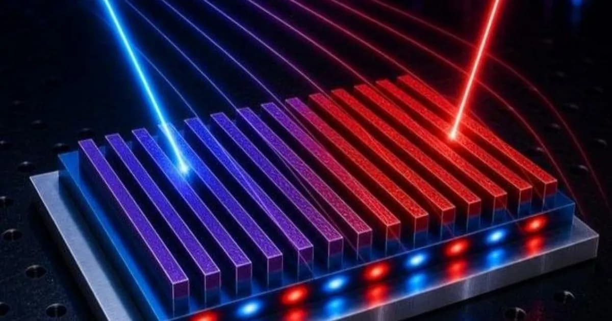 Ilustrasi perangkat termal yang dapat diprogram untuk mengontrol radiasi panas pada chip