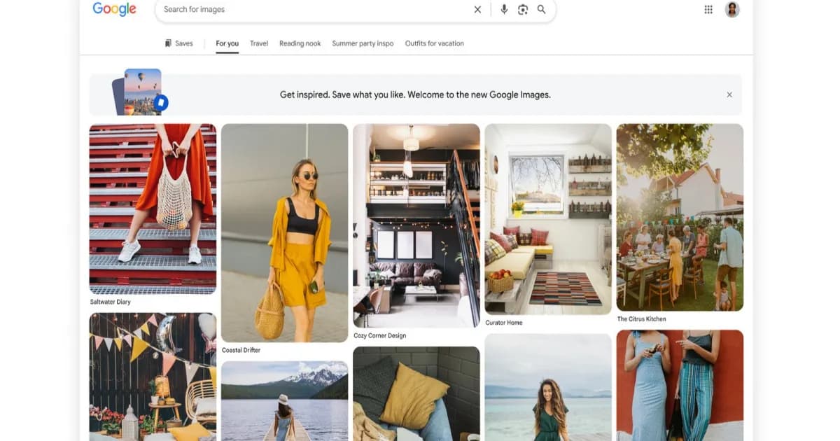 Google Images mendapatkan pembaruan antarmuka untuk merayakan ulang tahun ke-25 dengan hasil pencarian real-time dan fitur AI Nano Banana.