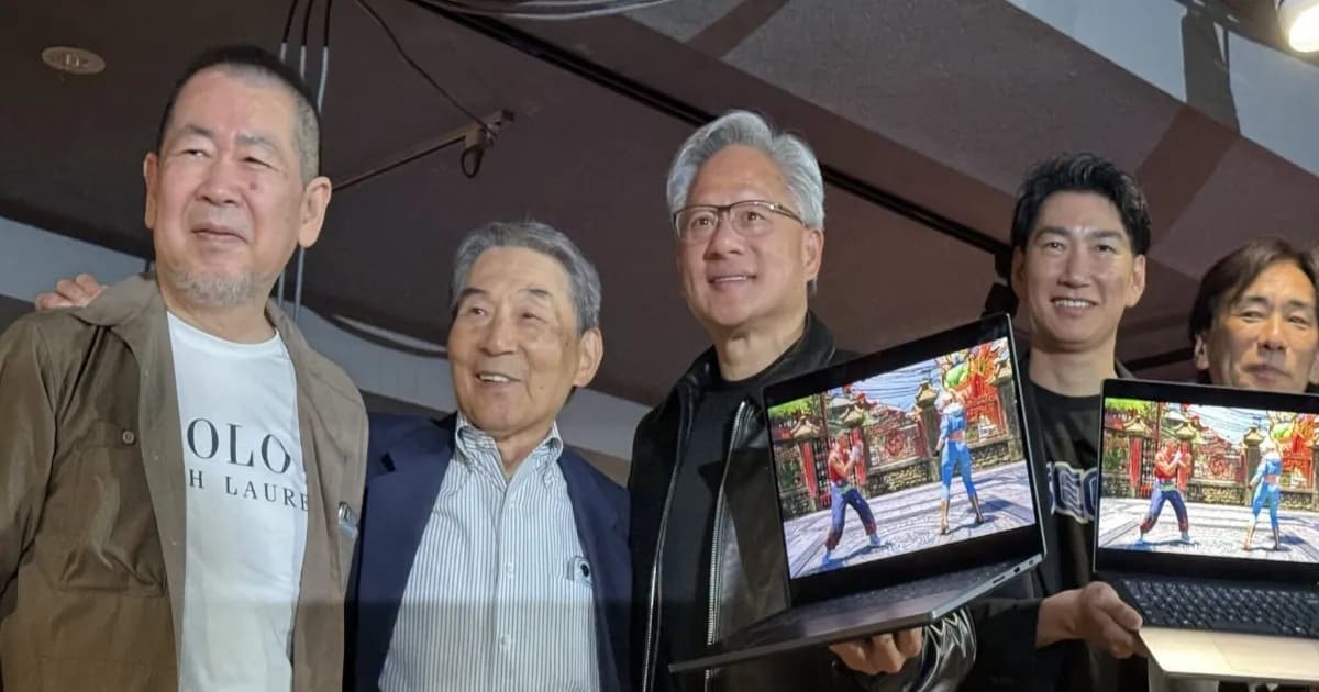 Ilustrasi chip Nvidia GB10 Superchip untuk platform RTX Spark yang didukung oleh Sega.