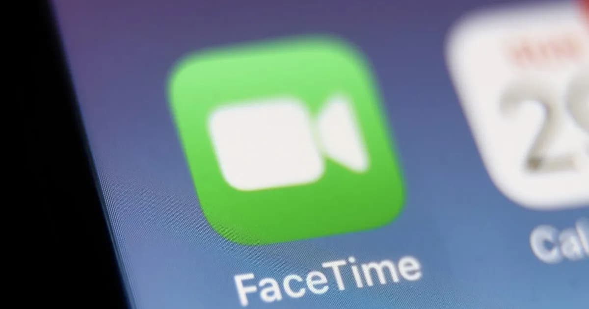 Ilustrasi panggilan FaceTime mencurigakan dari kontak Apple Support palsu