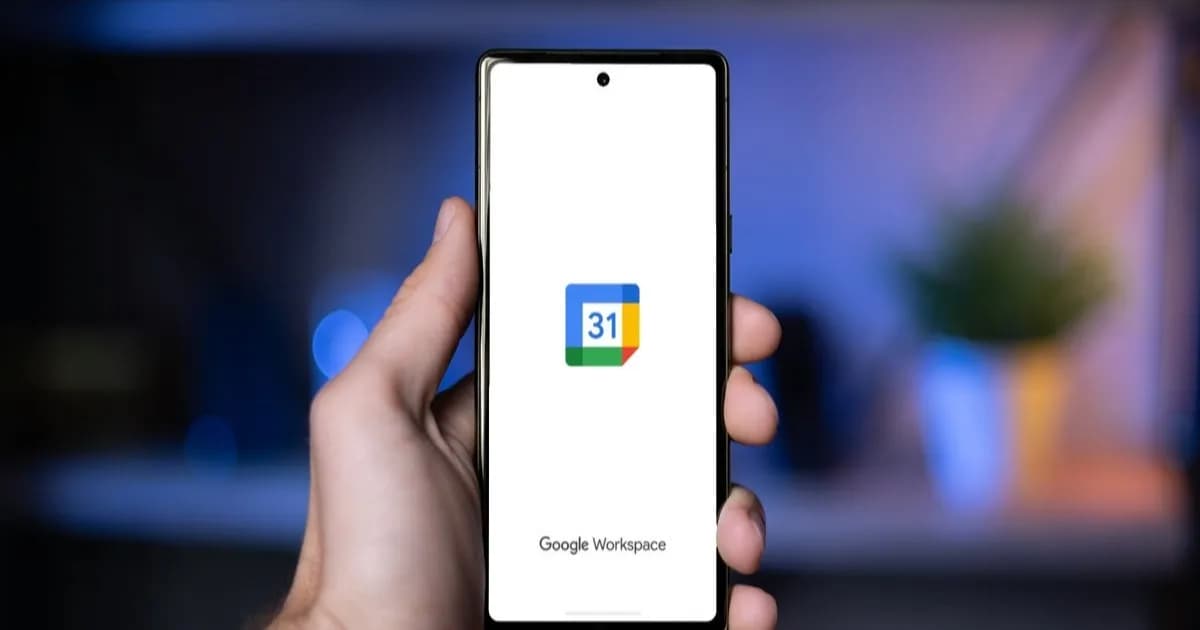 Tampilan layar ponsel dengan aplikasi Google Calendar yang menunjukkan fitur Focus Time