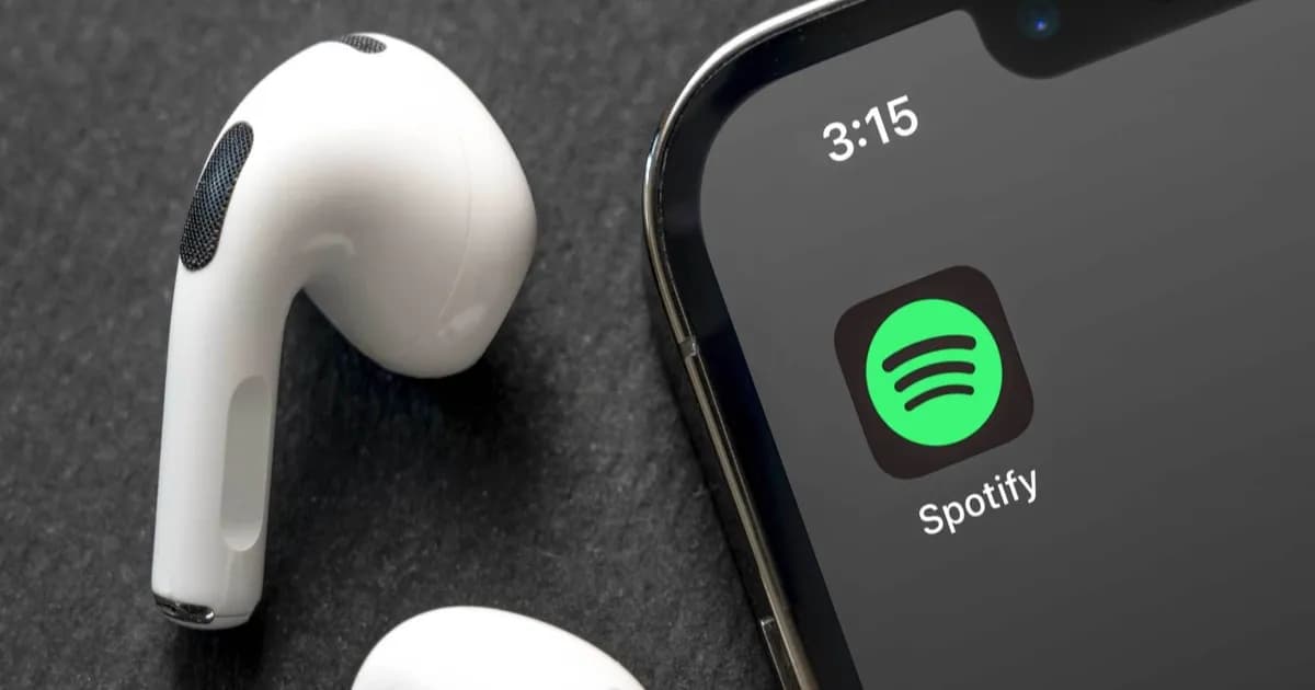 Ilustrasi fitur Spotify Premium termasuk audiobook dan playlist AI
