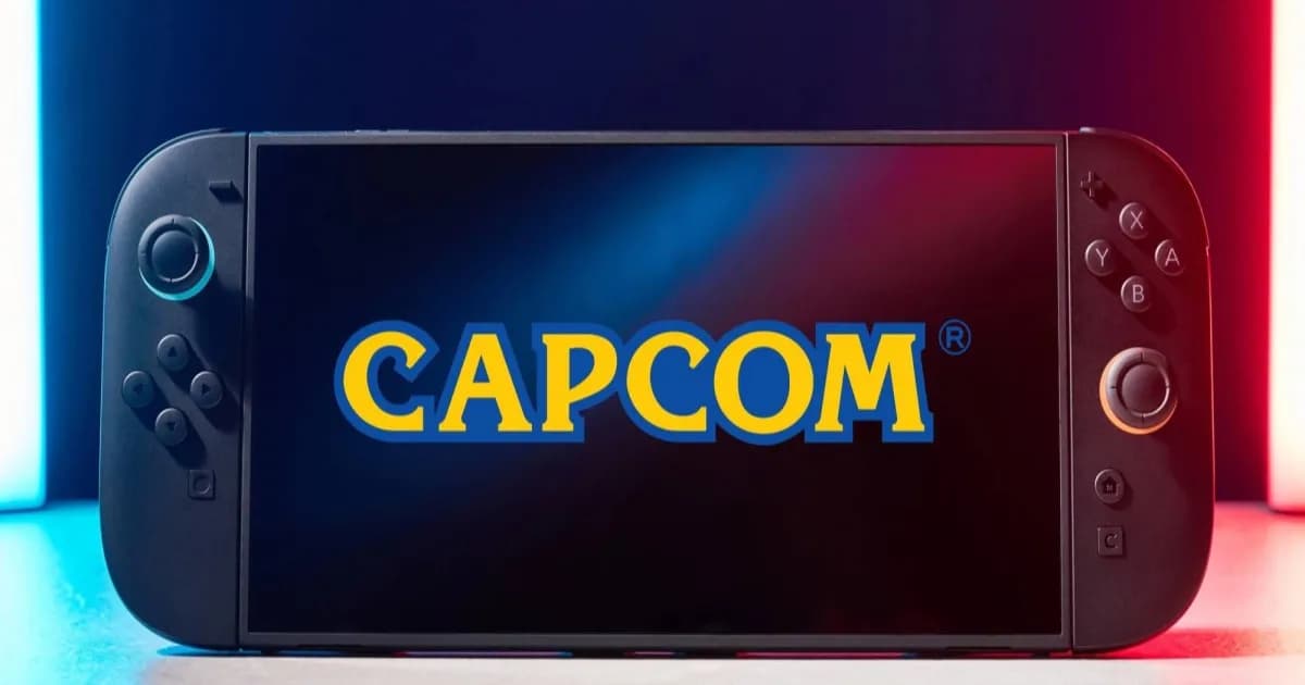 Nintendo Switch 2 menampilkan logo Capcom di layar konsol