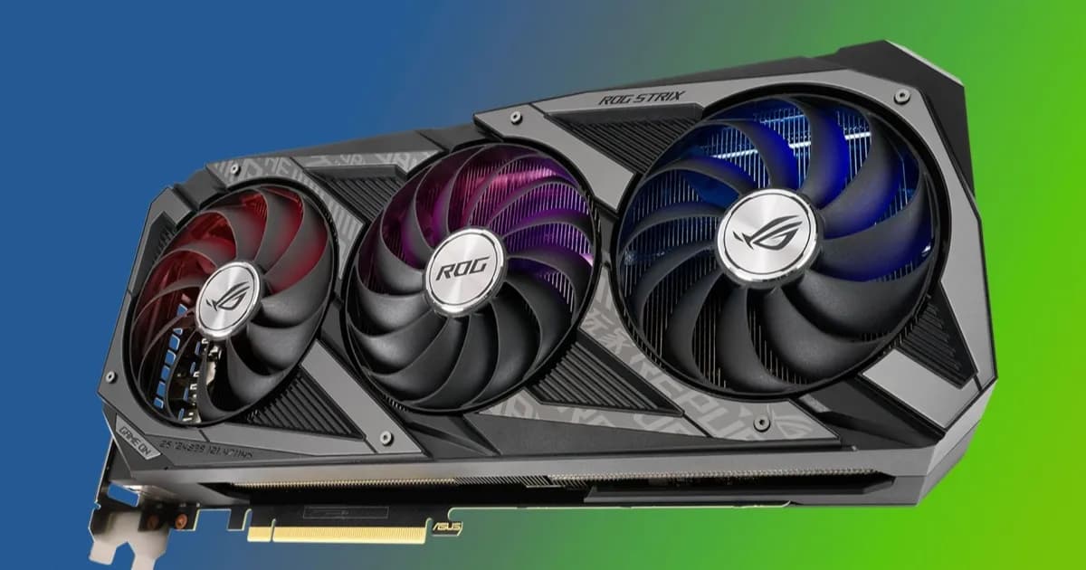 Kartu grafis Asus ROG RTX 3080 dengan 11 kipas tambahan