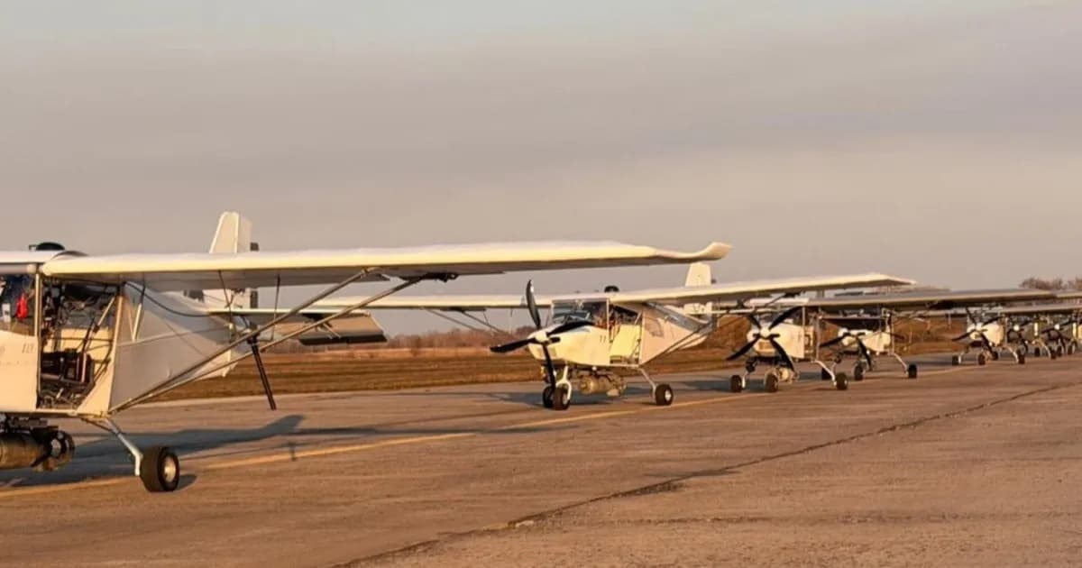 Skuadron drone bomber reusable Horynych Ukraina dari pesawat sipil