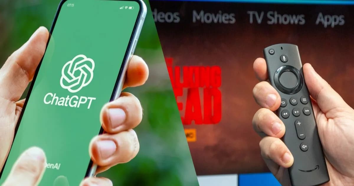 Ilustrasi ChatGPT memberikan rekomendasi tontonan streaming di layar laptop