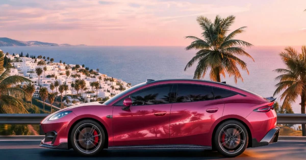 BYD Fang Cheng Bao Formula S liftback sporty berwarna putih dengan desain aerodinamis