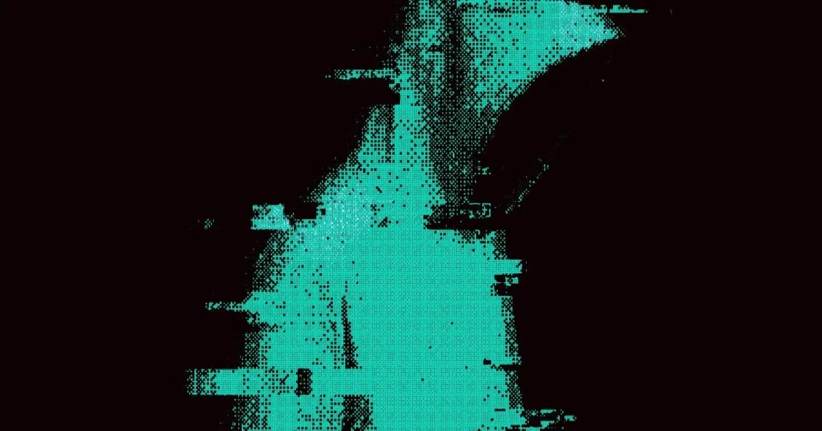 Ilustrasi siluet hacker dengan latar glitch yang merepresentasikan kerentanan model AI open-weight terhadap serangan siber.