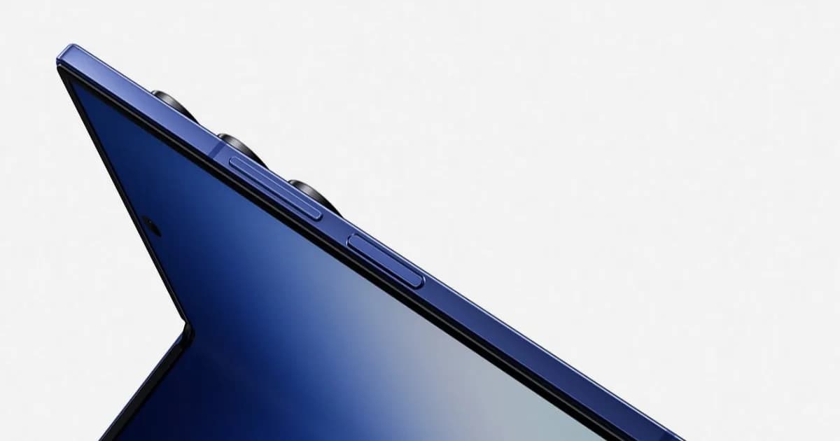 Ilustrasi Samsung Galaxy Z Fold 8 Wide dan Ultra dengan grafik perbandingan produksi