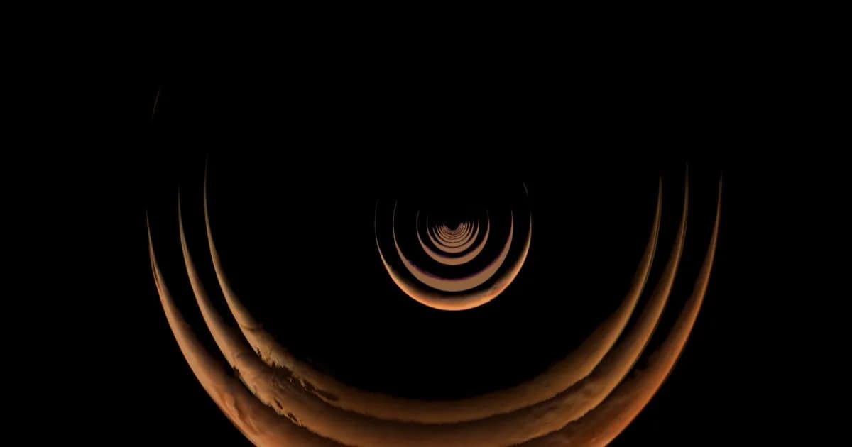 Timelapse NASA memperlihatkan pemandangan Psyche spacecraft saat terbang melewati Mars dengan detail permukaan Planet Merah.