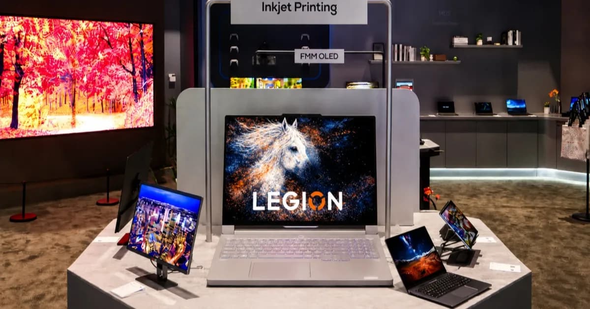 Lenovo Legion R9000P laptop gaming dengan layar OLED inkjet printing TCL CSOT