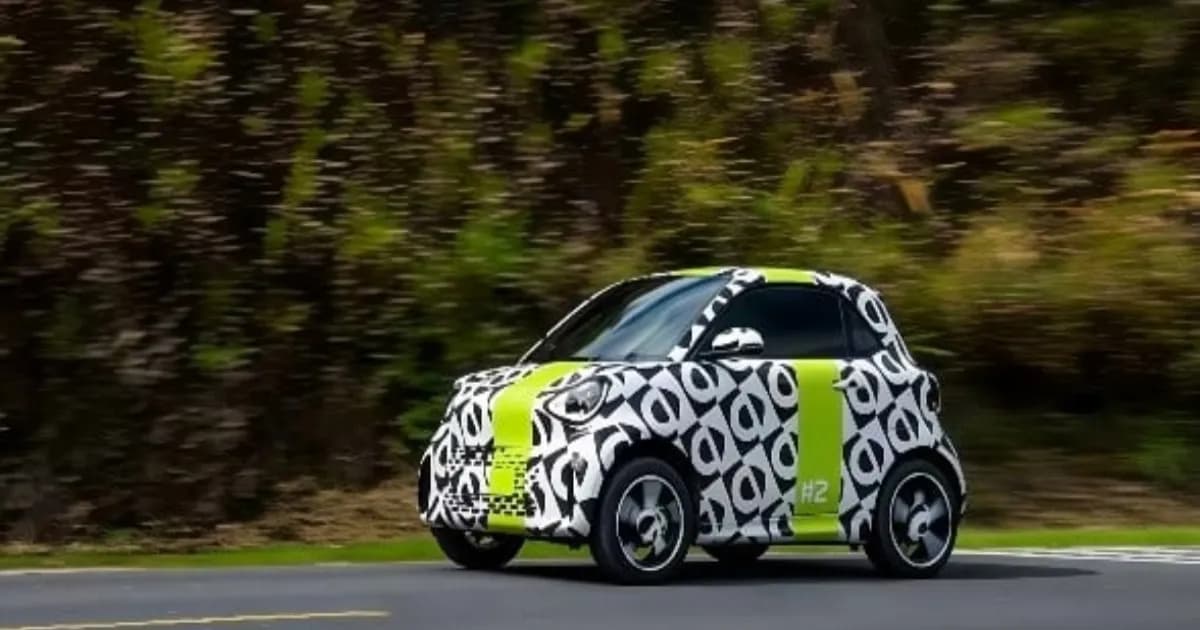 Smart #2 pre-production prototype undergoing global testing in camouflage