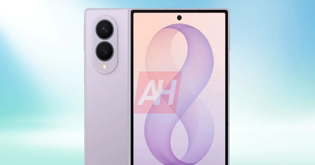 Materi pemasaran resmi Samsung Galaxy Z Fold 8 yang bocor menunjukkan desain dan spesifikasi perangkat