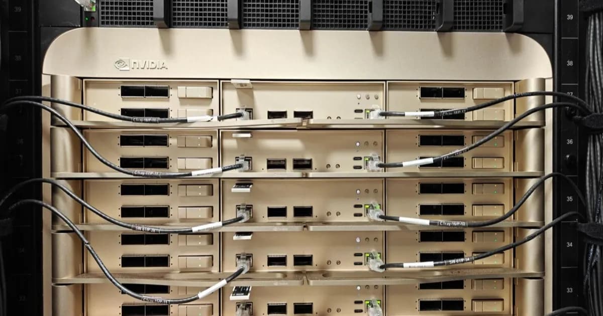 Rak server Nvidia Vera Rubin NVL72 di Engineering SuperLab