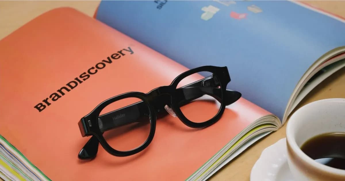 Halliday G2 smart glasses tanpa kamera dengan desain profesional untuk meeting