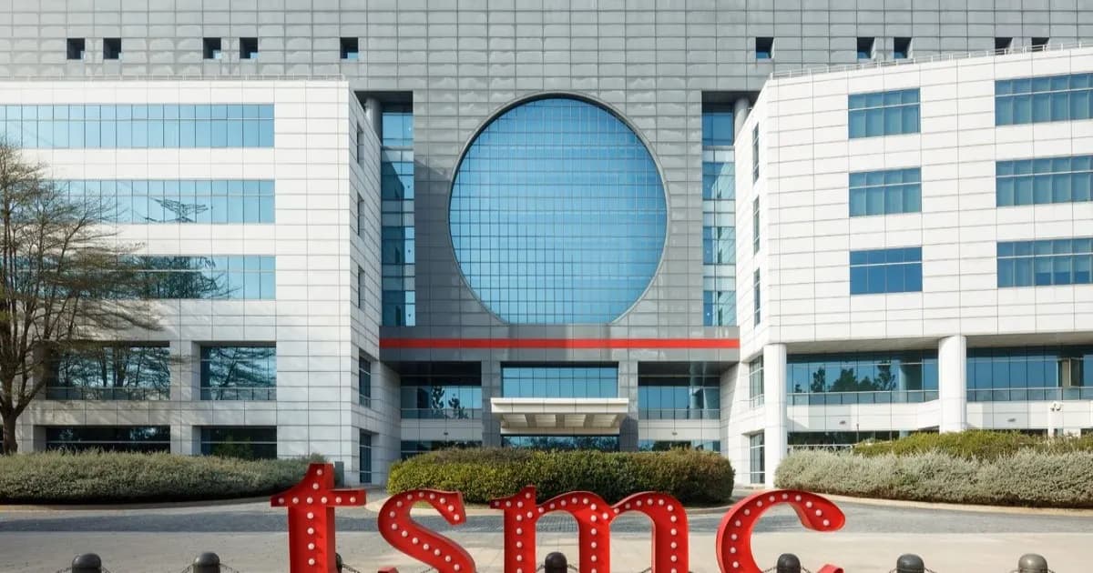 Ilustrasi chip prosesor buatan TSMC yang akan naik harganya pada 2027