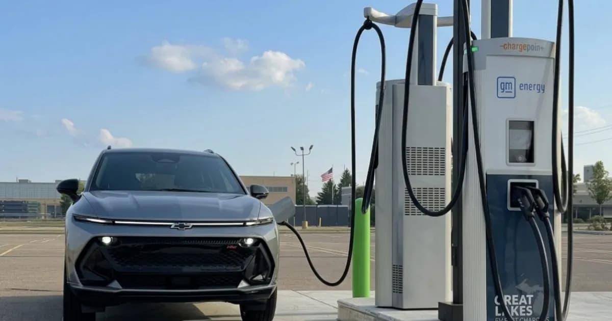 Tampilan aplikasi myChevrolet dengan fitur Energy Pass terintegrasi ChargePoint