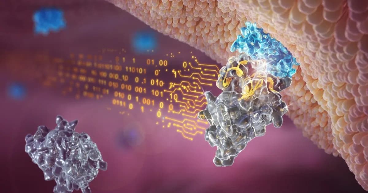 Ilustrasi AI dalam penemuan obat biologis AstraZeneca