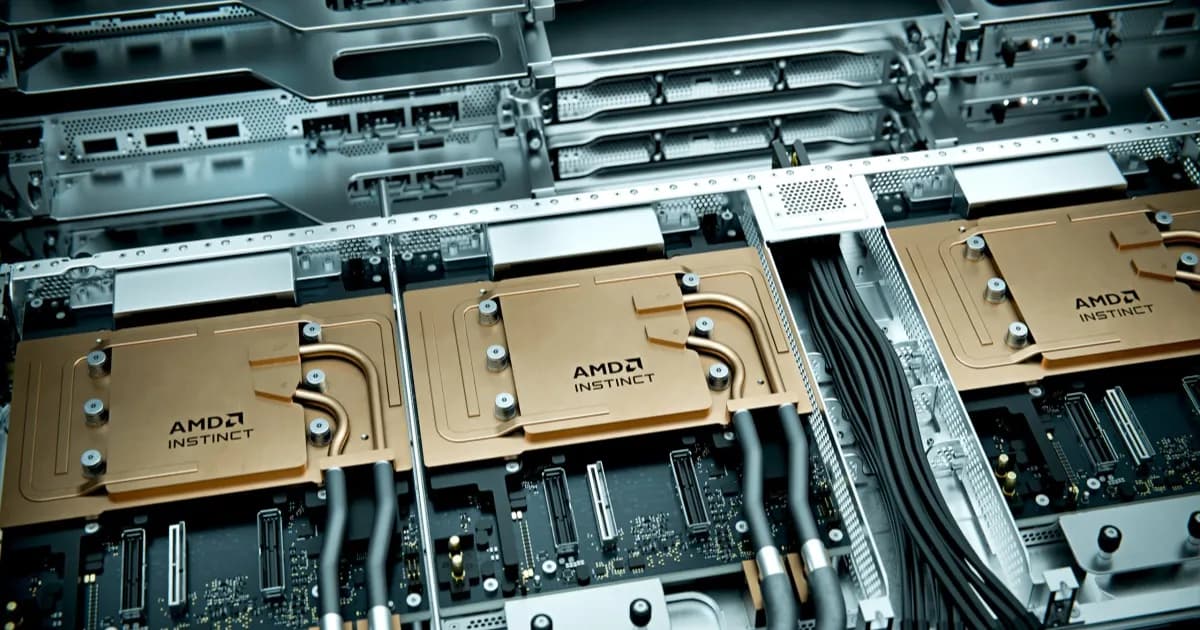 AMD Helios Rackscale server cabinet dengan 72 GPU Instinct MI455X dan 31TB VRAM