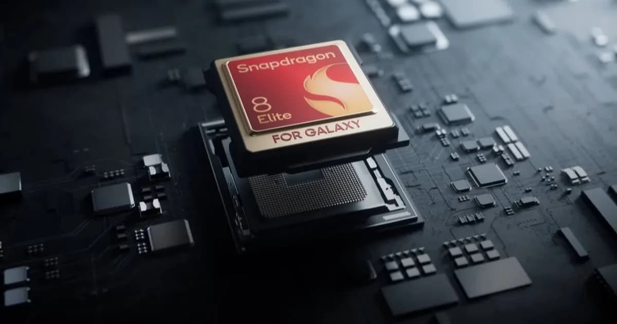 Ilustrasi chipset Snapdragon 8 Elite Gen 6 dengan arsitektur 2 nm yang lebih efisien.