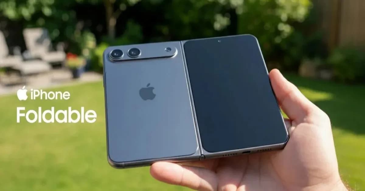 Render iPhone Ultra ponsel lipat pertama Apple
