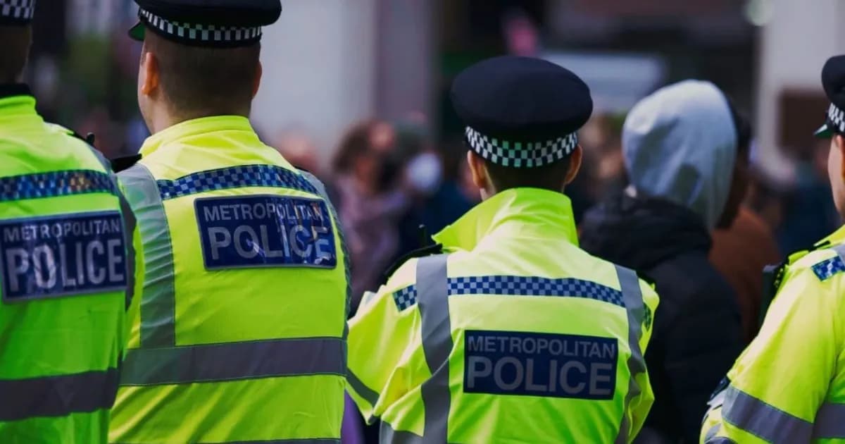 Petugas polisi memeriksa e-bike yang diduga dimodifikasi secara ilegal di jalanan London