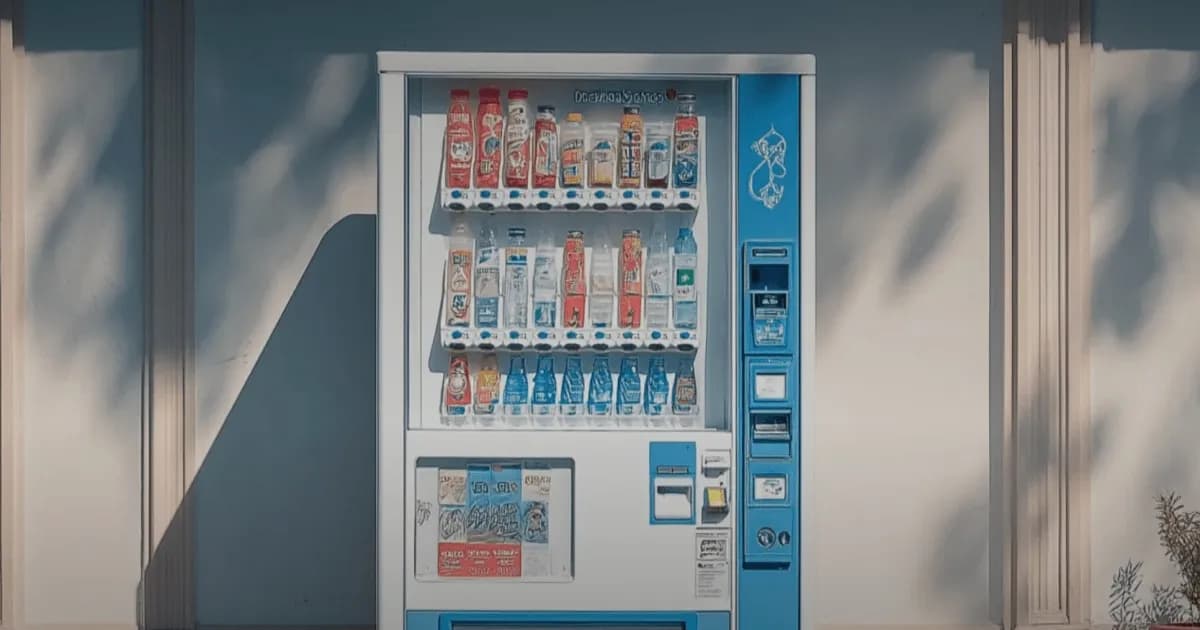 Ilustrasi model AI Claude Opus 5, GPT-5.6 Sol, dan Kimi K3 bersaing dalam simulasi bisnis vending machine