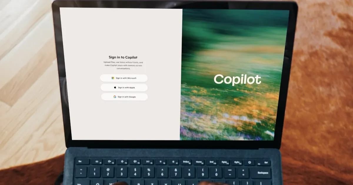 Ilustrasi antarmuka Copilot Microsoft yang akan digabungkan ke super app AI