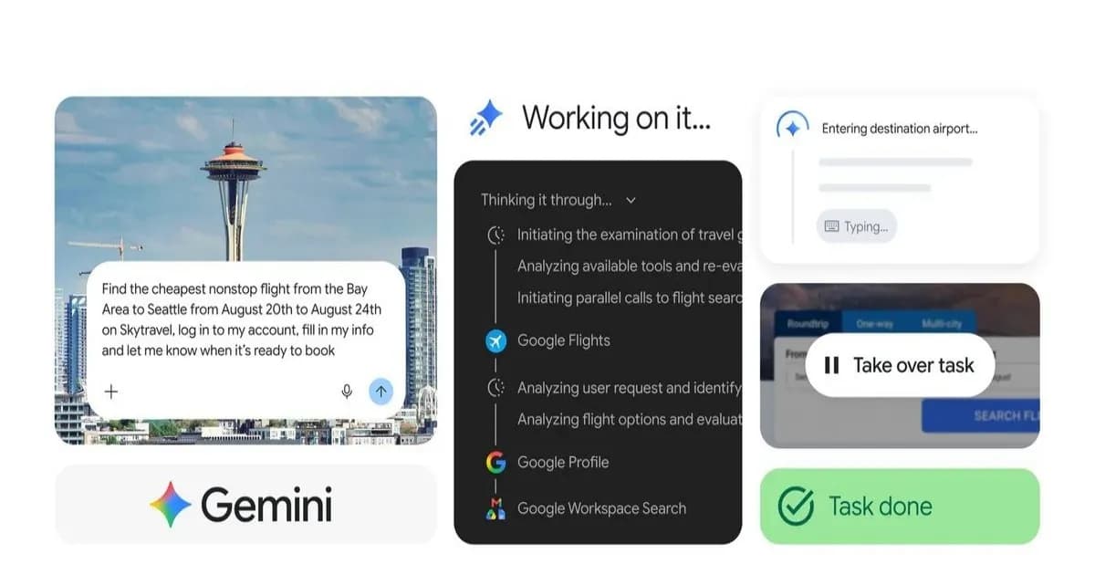 Gemini Spark terintegrasi dengan browser Chrome untuk fitur auto browse
