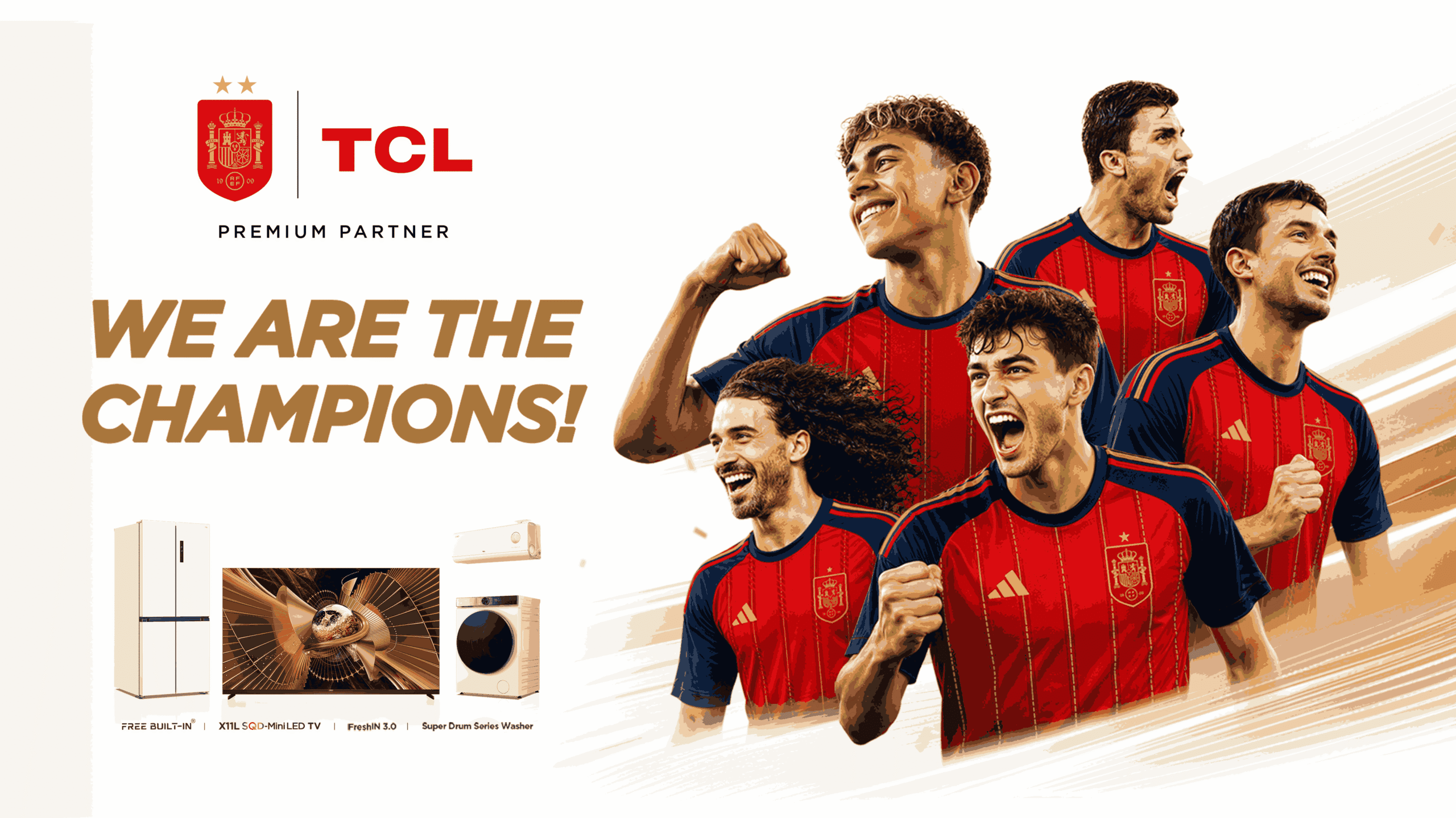 TCL Sponsor Timnas Spanyol Panen Hasil Usai Juara Piala Dunia