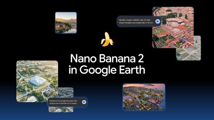 Google Earth Kini Punya Nano Banana 2, Ubah Peta Jadi Karya Seni AI